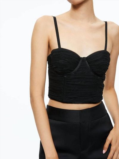 alice + olivia Damia Ruched Bustier Top product