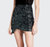 Fidela Embellished Draped Mini Skirt - Black