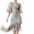 Katia Twist-Front Floral Cutout High Low Dress - Lola'S Dream