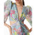 Katia Twist-Front Floral Cutout High Low Dress