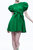 Kylan Puff Sleeve Mini Dress - Emerald
