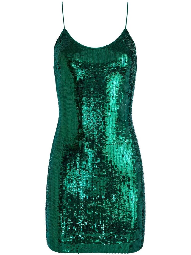 Nelle Ftd Spgt Strp Mini Dress Emerald