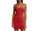 Nelle Spaghetti Strap Bodycon Mini Dress - Bright Poppy