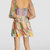Rowen Puff Sleeve Tiered Skirt Tunic Chiffon Mini Dress