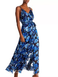 Samantha Wrap Dress In Dream Floral Royalty - Dream Floral Royalty