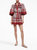 Tiffie Blouson Sleeve Mini Dress - Red/Off White