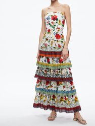 Valencia Spaghetti Strap Maxi Dress - Dew Floral
