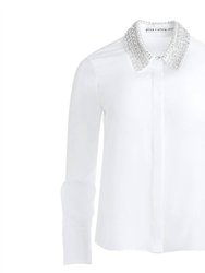 Willa Embellished Placket Top