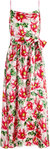 Women Samantha Cowl Neck Midi Dress - High Tea Floral - Multicolor