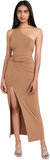 Women's Ashby Front Twist Hip Cutout Dress - Camel