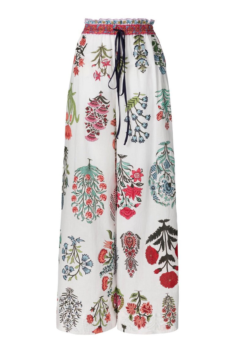 Margie Flower Show Pants - Multi Rainforest