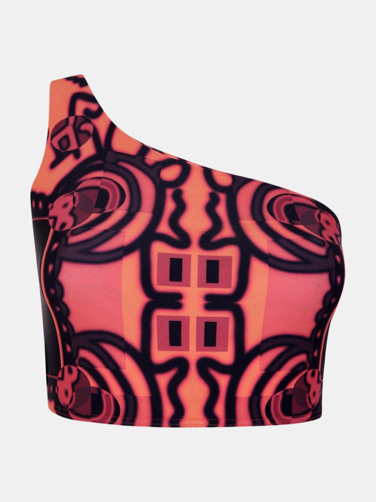 Ilashe Top - Hot Print