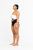 Mombasa Asymmetric One Piece (White and Black)