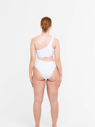 Mombasa Asymmetric One Piece (White)