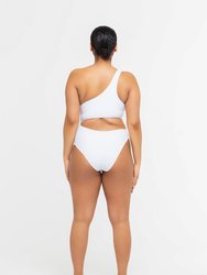 Mombasa Asymmetric One Piece (White)