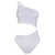 Mombasa Asymmetric One Piece (White)