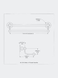 Bolero Collection 18" Double Towel Bar