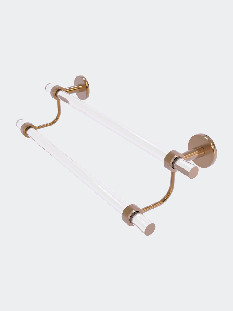 Clearview Collection 18" Double Towel Bar - Brushed Bronze