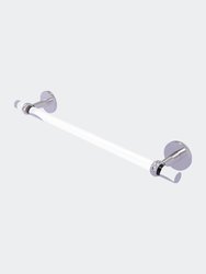 Clearview Collection 18" Towel Bar with Twisted Accents - Satin Chrome
