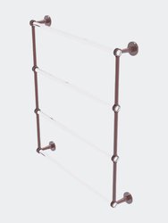 Clearview Collection 4 Tier 30" Ladder Towel Bar with Dotted Accents - Antique Copper
