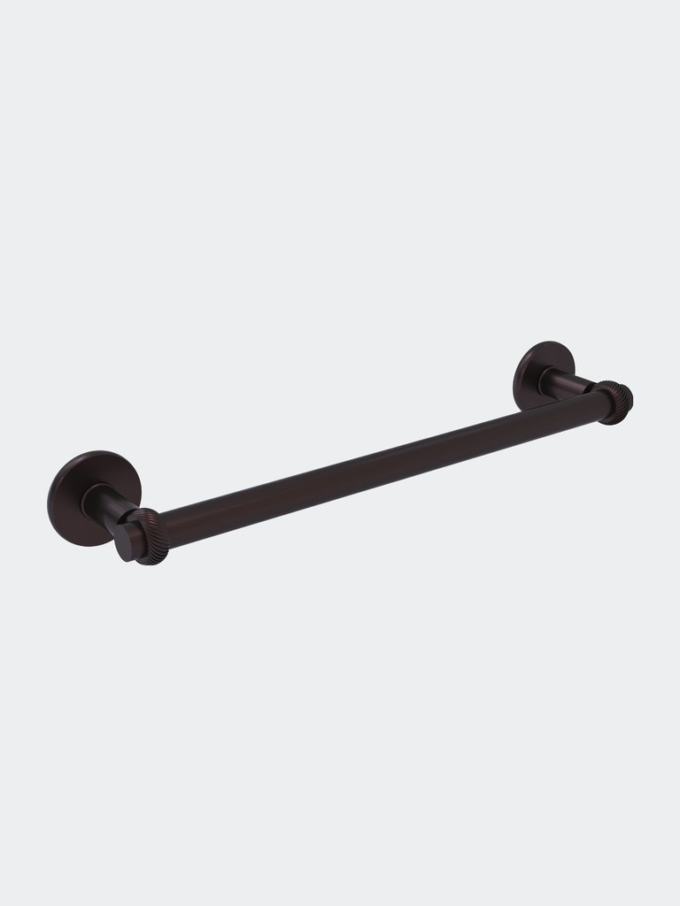 Continental Collection 36" Towel Bar with Twist Detail - Antique Bronze