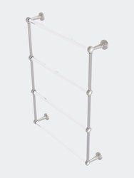 Pacific Beach Collection 4 Tier 24" Ladder Towel Bar - Satin Nickel