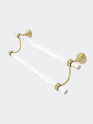 Pacific Grove Collection 24" Double Towel Bar With Grooved Accents - Satin Brass