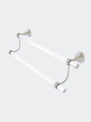Pacific Grove Collection 36" Double Towel Bar With Twisted Accents - Satin Nickel
