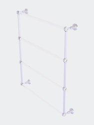 Pacific Grove Collection 4 Tier 30" Ladder Towel Bar With Dotted Accents - Polished Chrome