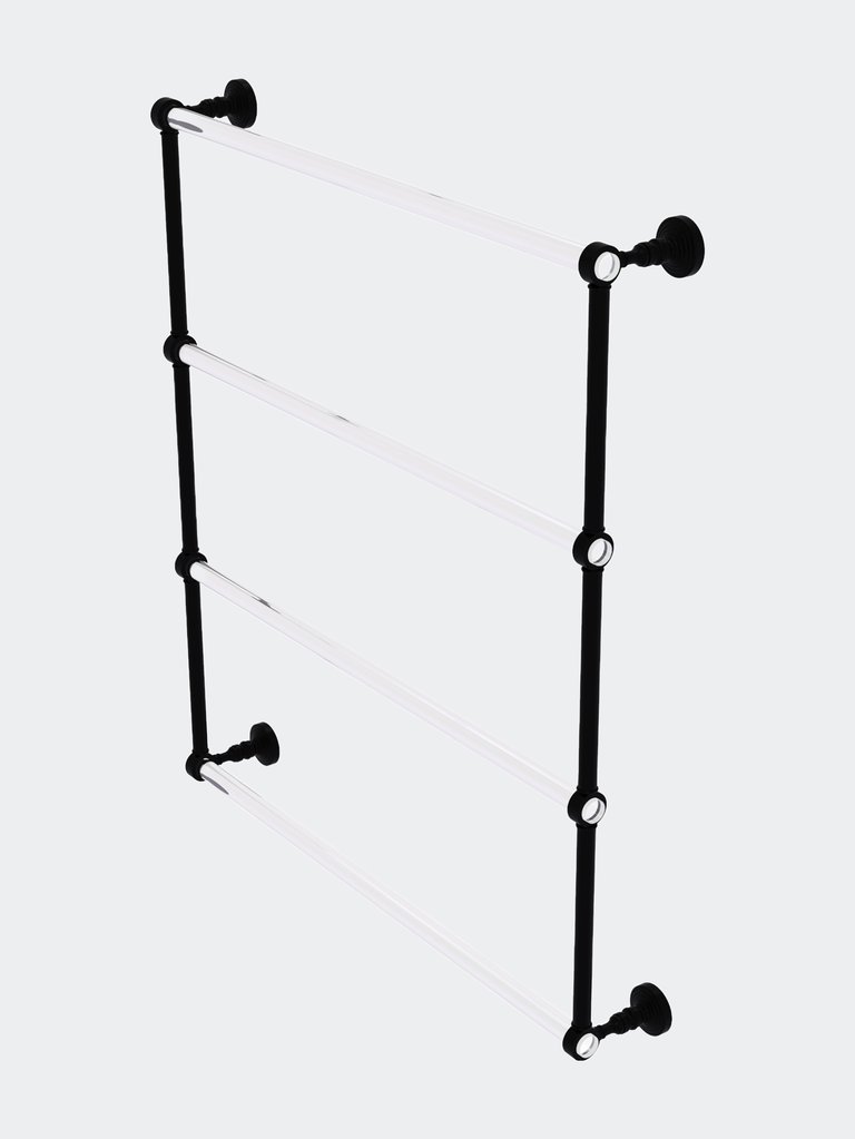 Pacific Grove Collection 4 Tier 30" Ladder Towel Bar - Matte Black
