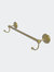 Prestige Monte Carlo Collection 36" Towel Bar with Integrated Hooks - Satin Brass