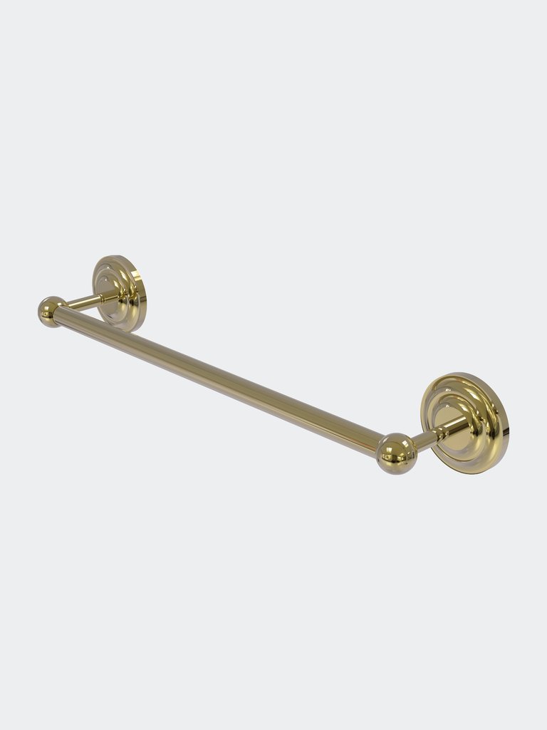 Prestige Que New Collection 30" Towel Bar - Unlacquered Brass