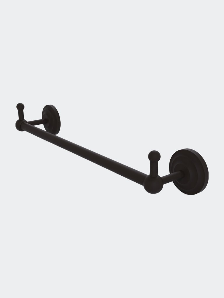 Prestige Que New Collection 36" Towel Bar With Integrated Pegs - Oil Rubbed Bronze