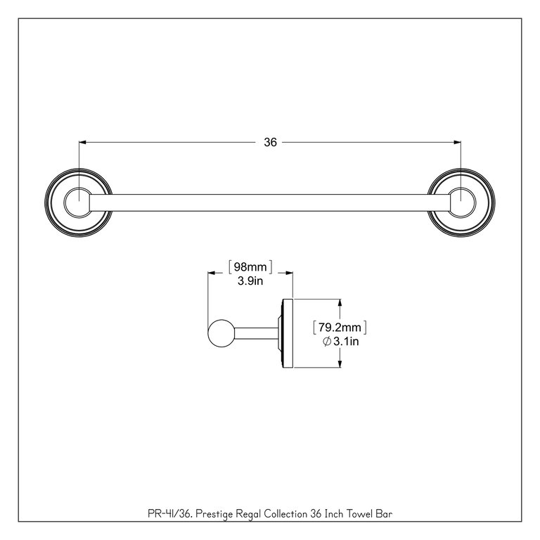 Prestige Regal Collection 36" Towel Bar