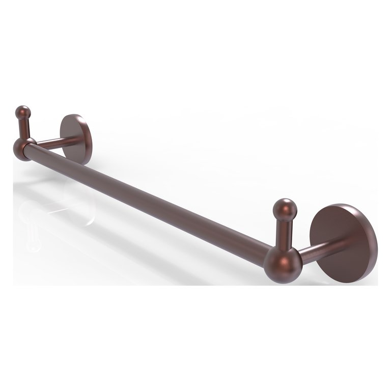 Prestige Skyline Collection 24" Towel Bar With Integrated Hooks - Antique Copper