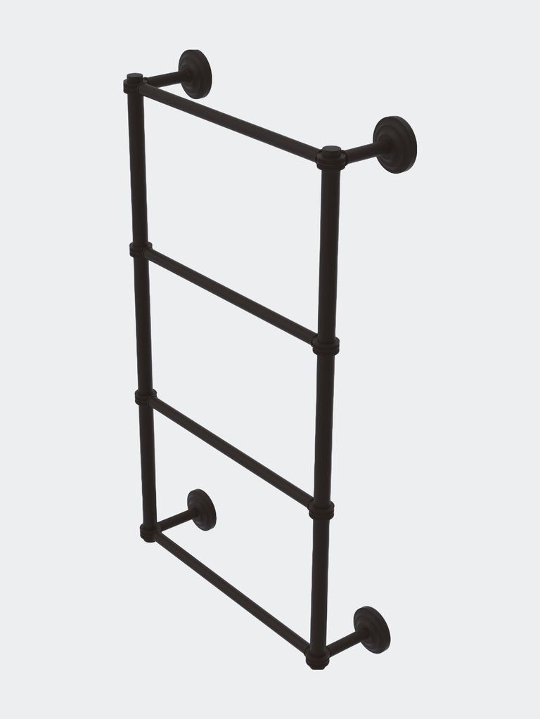 Que New Collection 4 Tier 24" Ladder Towel Bar With Dotted Detail - Oil Rubbed Bronze