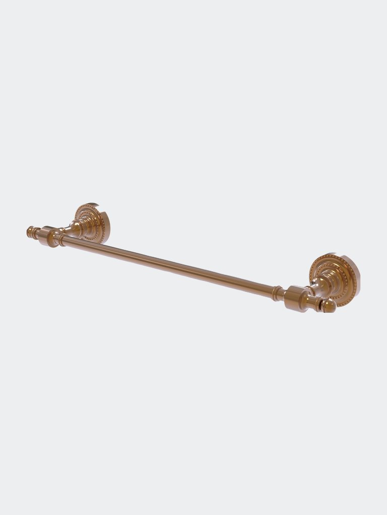 Retro Dot Collection 30" Towel Bar - Brushed Bronze