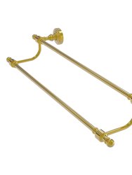 Retro Wave Collection 24" Double Towel Bar - Polished Brass