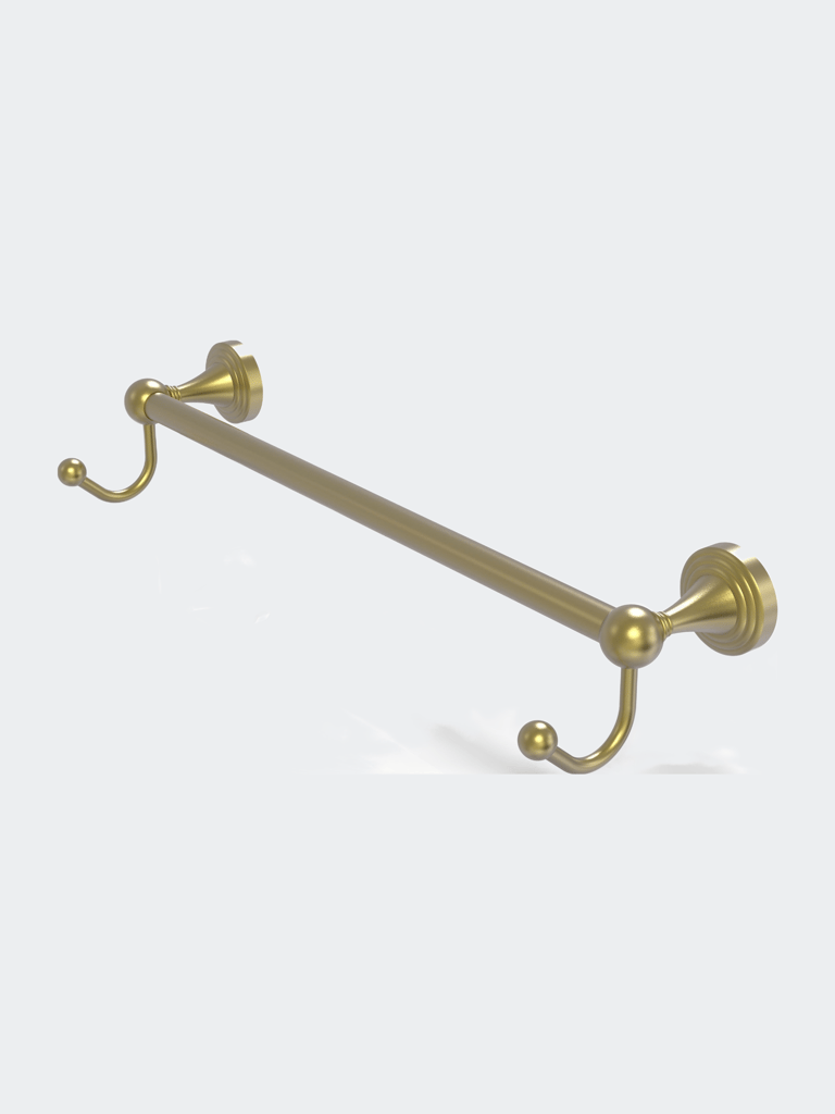 Sag Harbor Collection 18" Towel Bar With Integrated Hooks - Satin Brass