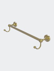 Sag Harbor Collection 30" Towel Bar With Integrated Hooks - Satin Brass