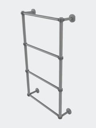 Waverly Place Collection 4 Tier 24" Ladder Towel Bar With Dotted Detail - Matte Gray