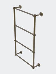 Waverly Place Collection 4 Tier 30" Ladder Towel Bar With Dotted Detail - Antique Brass