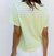 Brooklyn Stripe Tee In Lime