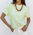 Brooklyn Stripe Tee In Lime - Lime