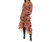 Gemini Dress In Terracotta Ikat Print - Terracotta Ikat Print