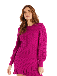 Iris Sweater - Raspberry