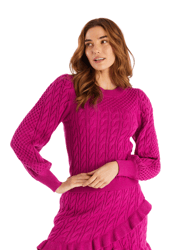 Iris Sweater - Raspberry - Raspberry