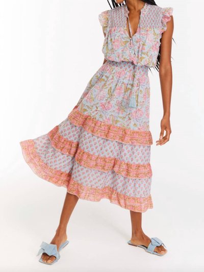 ALLISON New York Misha Midi Dress In Blue/Coral Floral product