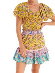 Sasha Mini Skirt In Floral Mix - Floral Mix