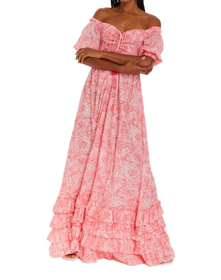 Sienna Maxi Dress In Pink Rose - Pink Rose